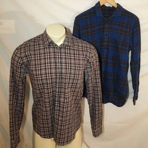 Marc by Marc Jacobs shrunken casual plaids mens M